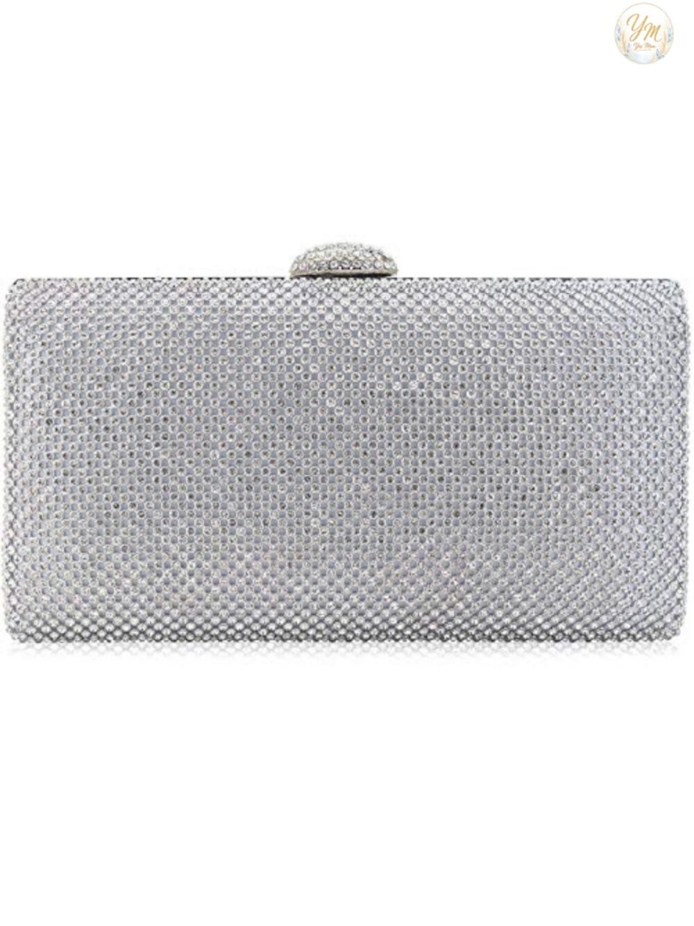 Rhinestone Crystal Clutch Evening Bag with Clasp Formal Party Purse
